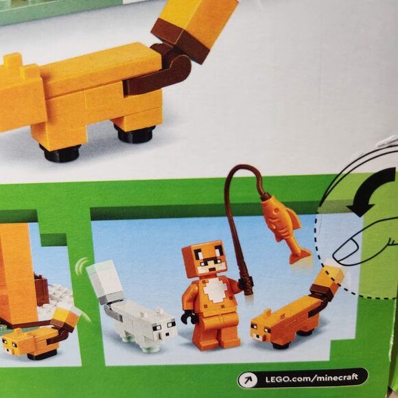 NEW LEGO MINECRAFT Fox Lodge House 21178 Drowned Zombie Minifigures Gift - Picture 4 of 7